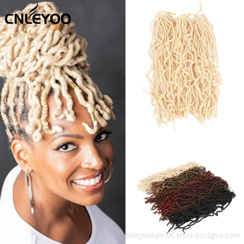 Special offer wholesale high temperature resistant artificial locks crochet African ladies whip wig